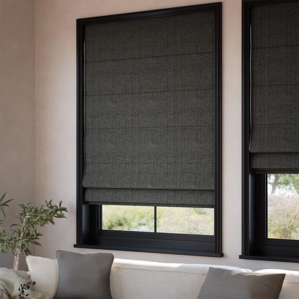 Roller Blackout Blinds with Soft, luxurious fabric folds