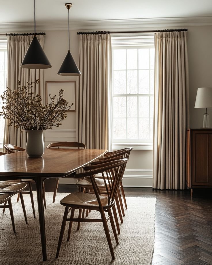 curtains and drapes for dining room